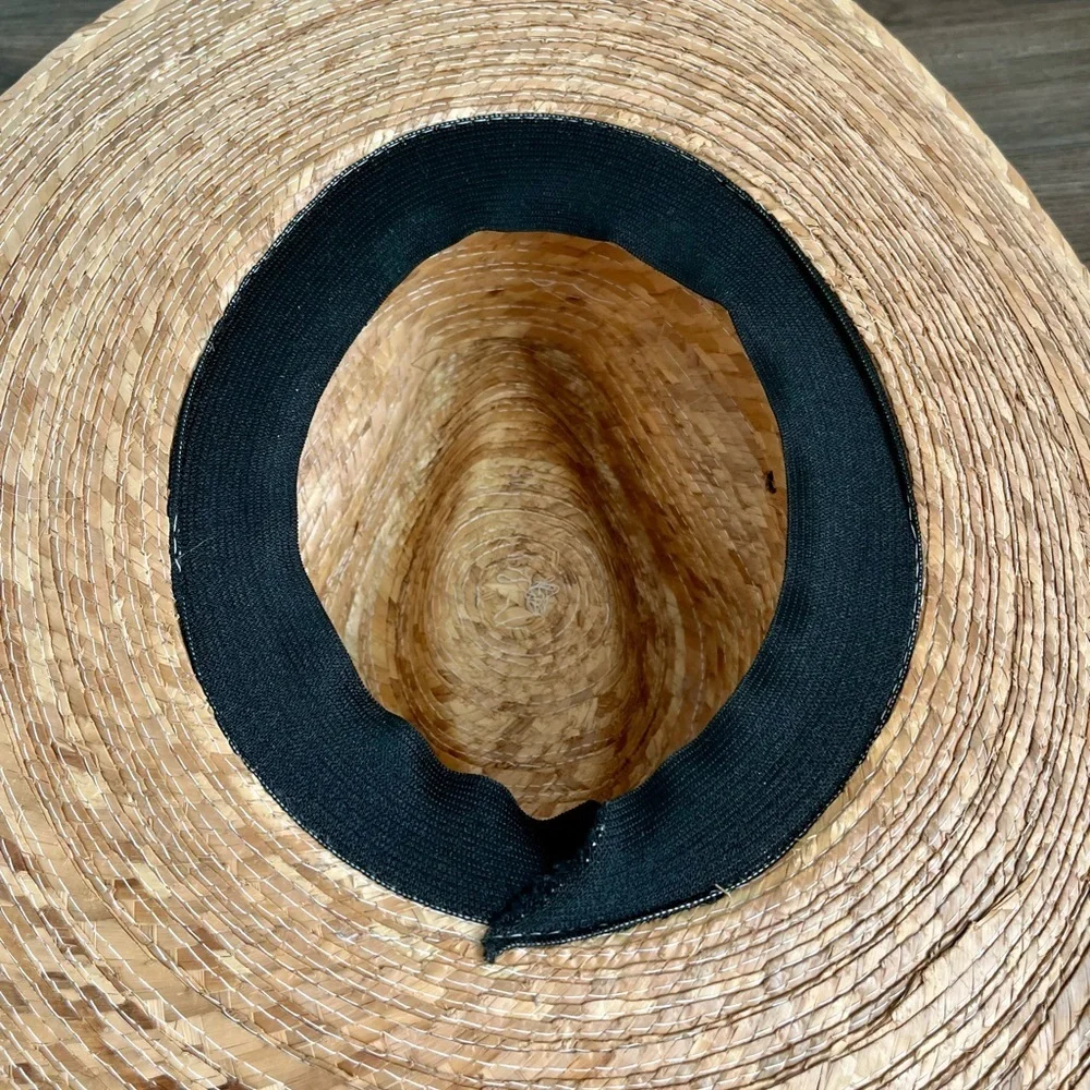 Stylish Straw Hat with Black Band